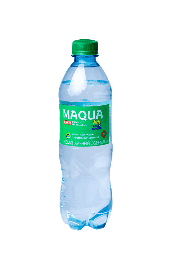 Вода питьевая газированная "MAQUA" 0,5л
