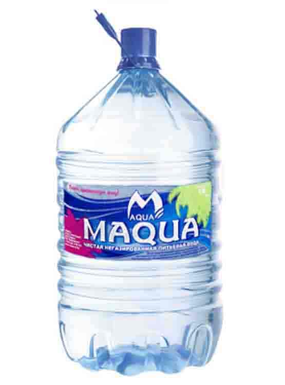 Питьевая вода Maqua в одноразовой бутылке 19л. (без залоговой стоимости)